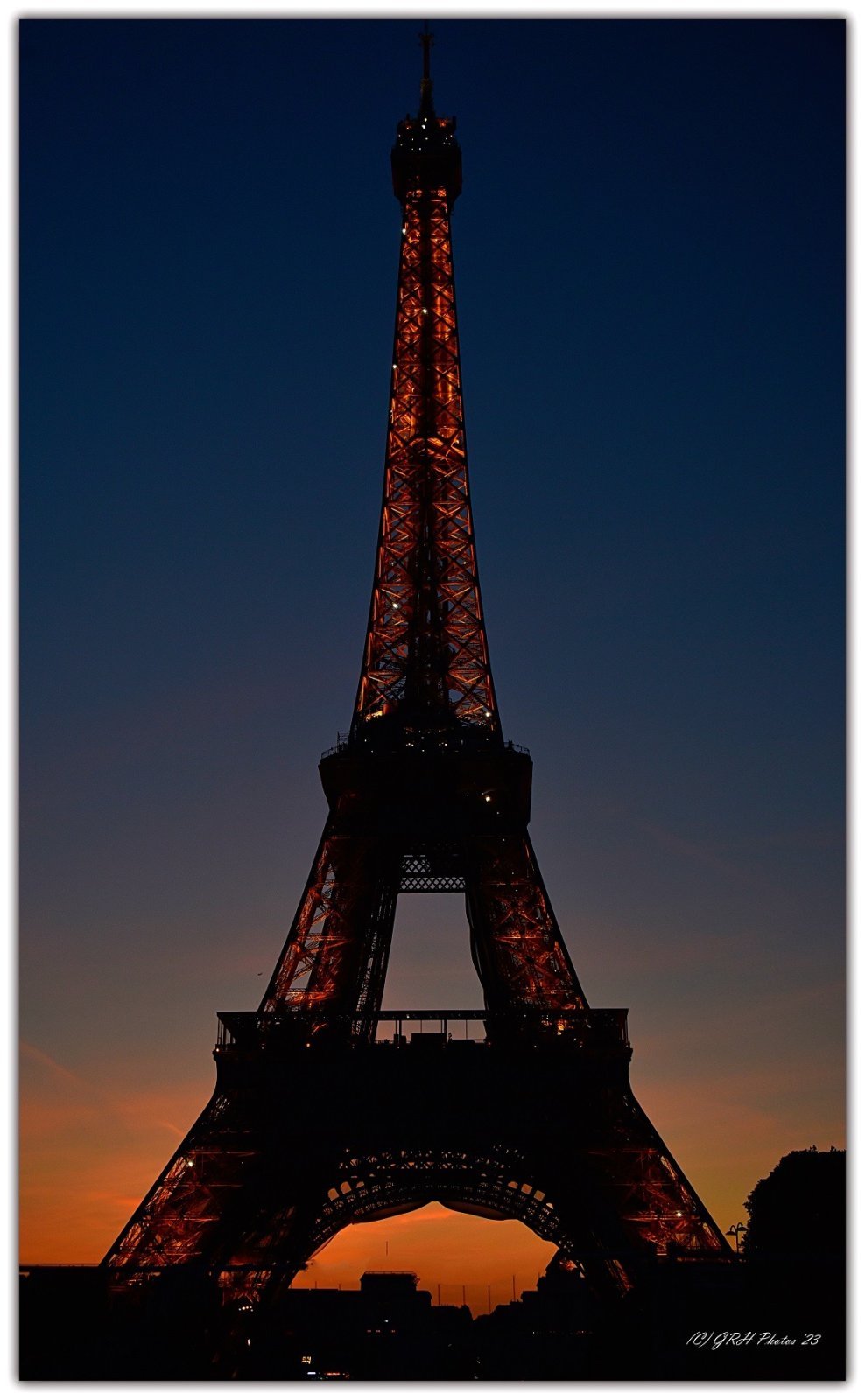 Eiffel Tower at night